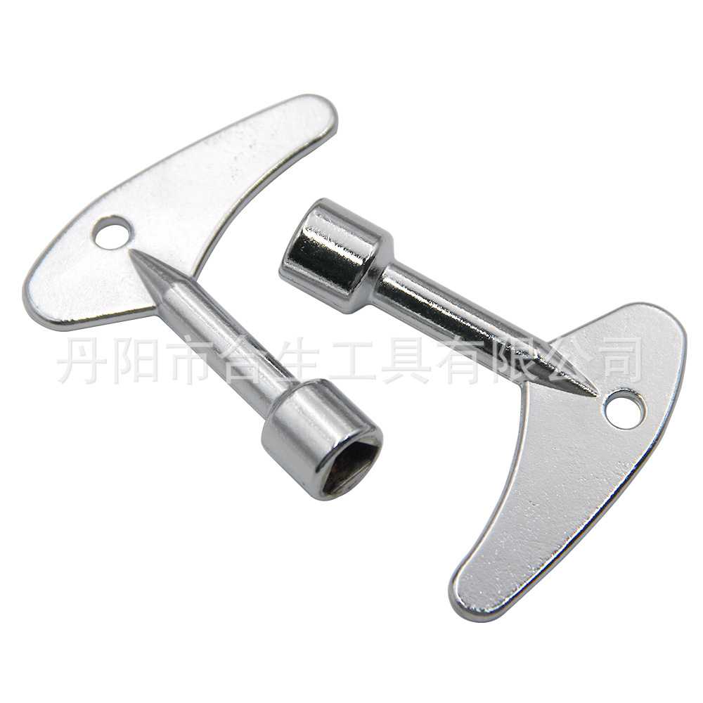 多功能银色内三角钥匙扳手 家用电梯水表电控柜电表阀门通用工具