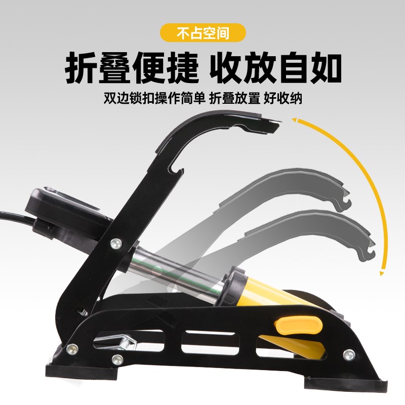 脚踩打气筒汽车小轿车用轮胎高压电动摩托车脚踏打气泵车载充气泵