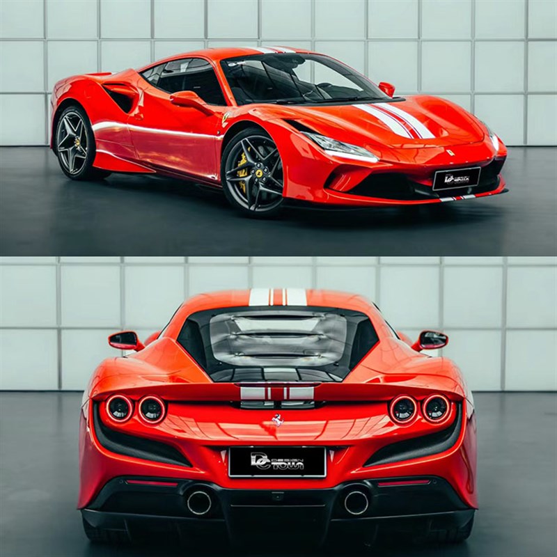 法拉利F8车贴拉花458赛道版贴纸 488 F12汽车引擎盖装饰贴画彩条