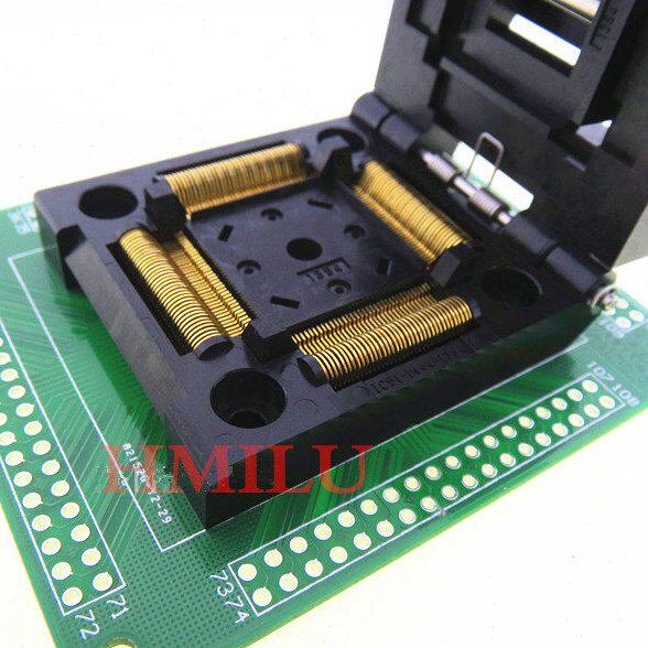 QFP144老化座LQFP144 STM32 IC51-1444-1354IC测试座烧录座转换座