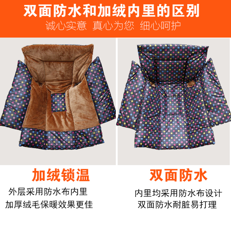 适用本田裂行踏板摩托车挡风被冬季保暖加绒加厚加大防水挡风罩衣