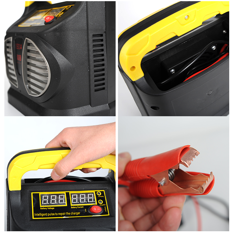 汽车摩托车电瓶充电器12v24v伏通用蓄电池大功率多功能通用充电机