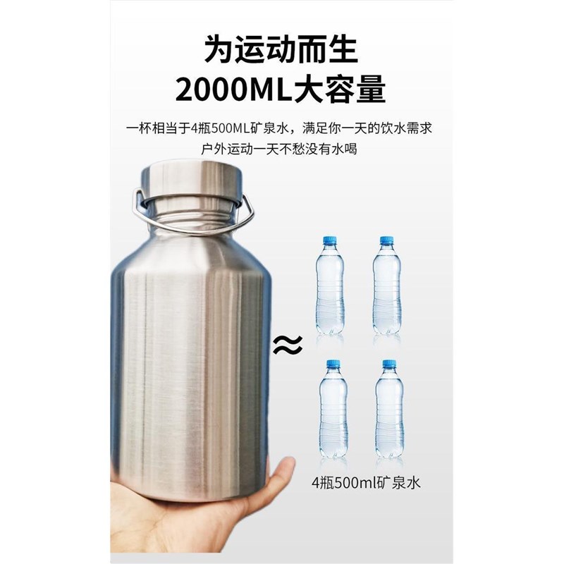摩托车备用油箱304不锈钢小型便携汽油桶副油箱汽油壶油瓶柴油2升