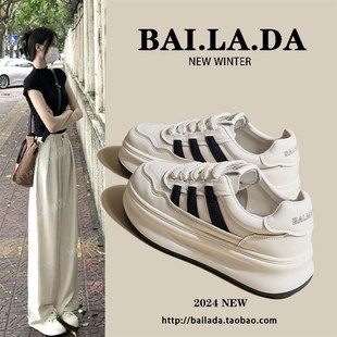 2024夏季 新款 百搭休闲板鞋 爆款 超火透气厚底鞋 女款 秋款 子 小白女鞋