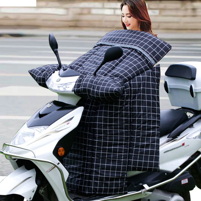 新大洲本田DIOU125摩托车挡风被冬季防风罩电动电瓶车加绒保暖水