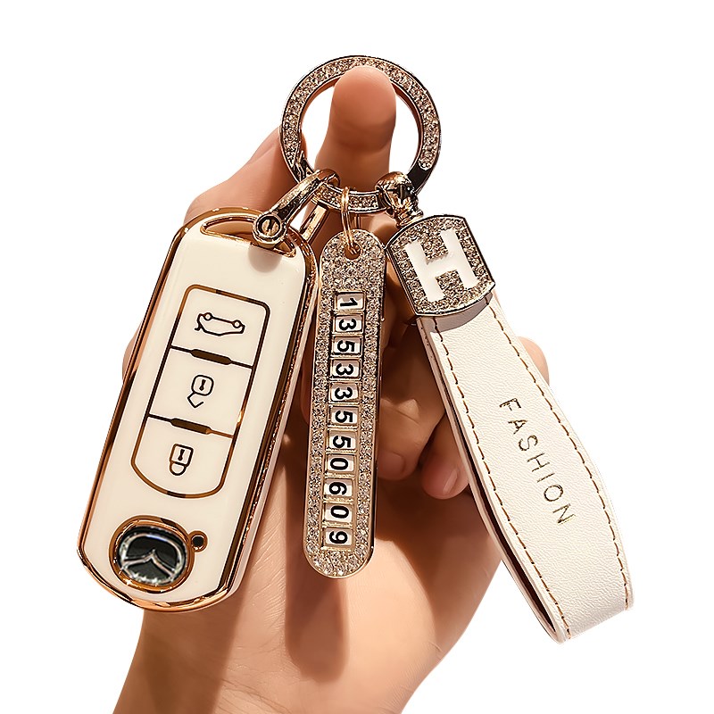 适用马自达3昂克赛拉钥匙套阿特兹cx5扣cx8壳cx4包21款女汽车