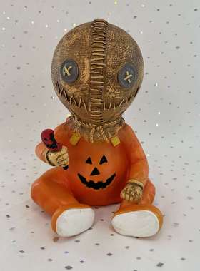 新款Trick or Treat别惹小孩万圣节南瓜人玩偶Sam 山姆公仔