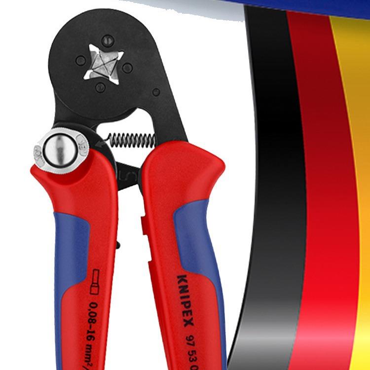 自调式压接钳套管端子四方六方压接975304/14绝缘套筒端子10-16