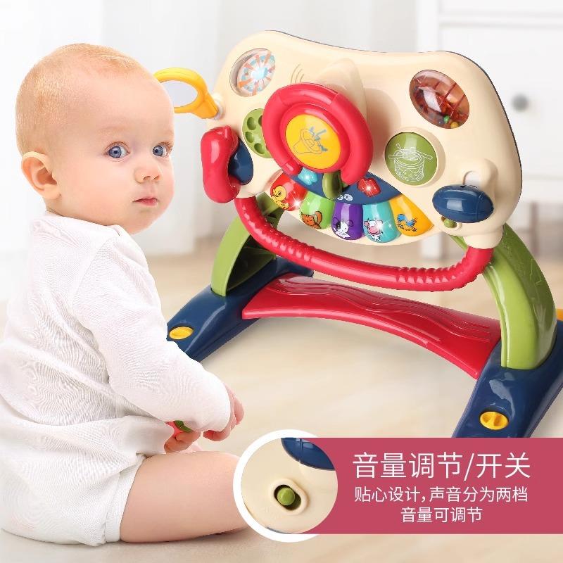 婴儿手推学步车玩具防侧翻多功能早教3合一助步学走路滑行车