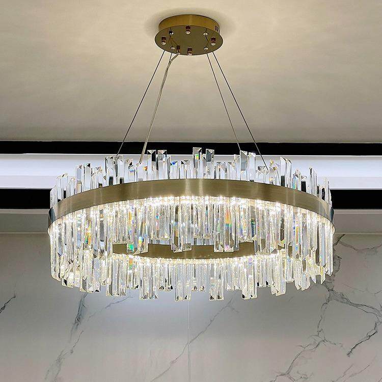 轻奢水晶吊灯客厅灯简约现代大气主卧室2025新款全屋组合套餐灯具