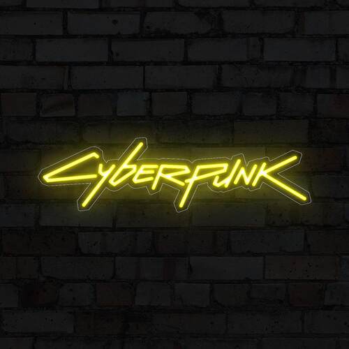 赛博朋克led霓虹灯广告牌装饰标识cyberpunk造型灯饰透明霓虹灯