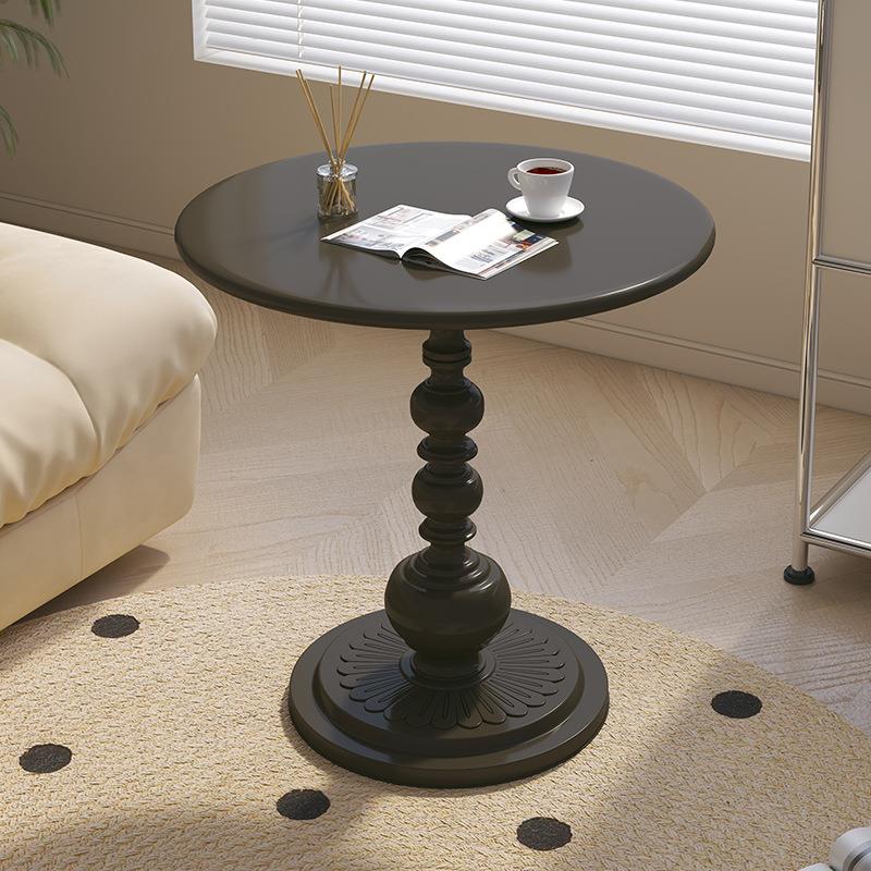 轻奢沙发边几客厅家用复古小茶几阳台小桌子铁艺床头置物架小圆桌