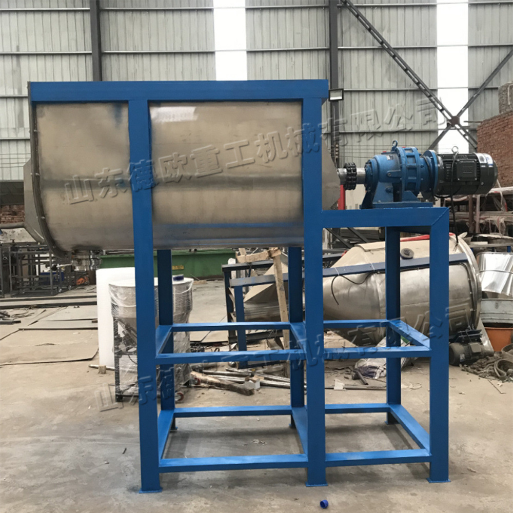 U型螺带搅拌机 不锈钢粉料涂料混合机 自动上料干粉腻子粉搅拌机