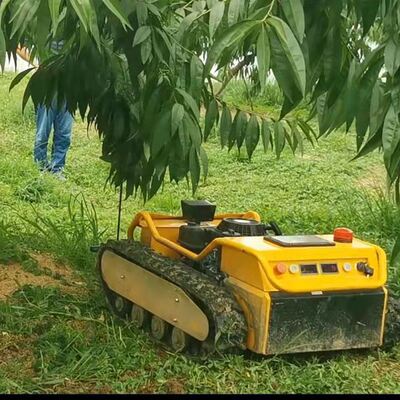 履带式遥控割草机果园除草机小型家用油电打草机果园草坪修剪机