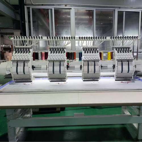 4头电脑绣花机成衣帽子个性化多头刺绣机12针高速四头电脑绣花机