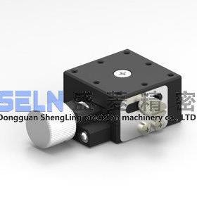 燕尾型螺杆驱动手动微调平移台X轴LWFX25-R进给丝杠式滑台XEG25