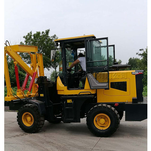 公路护栏打桩机 农场牧场果园打桩设备 柴油18马力液压拔桩机