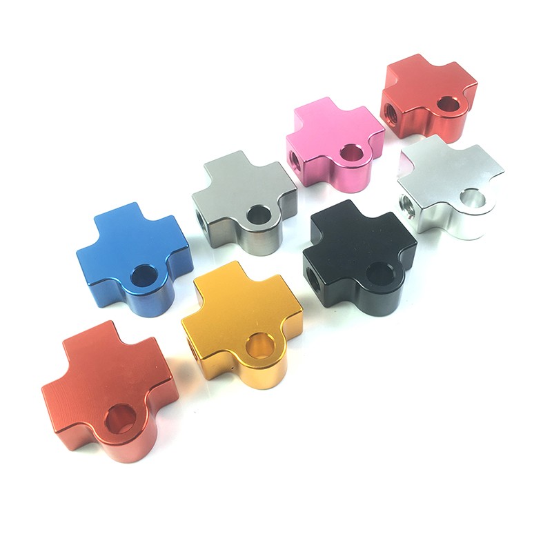 摩托电动车刹车油管三通支架接头接口 前双碟刹双卡钳转接码M10