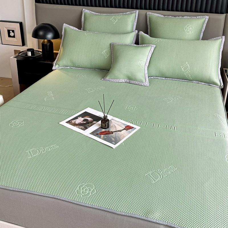 夏季轻奢A类凉感冰豆豆凉席床笠款1.8x2x2米空调席子冰丝席可水洗