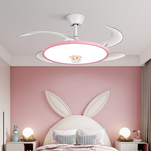 箭牌风扇灯儿童房吊扇灯餐厅家用创意卡通联名护眼男女孩卧室电扇