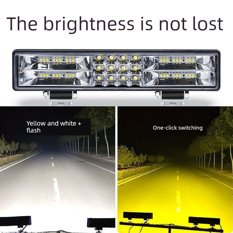 汽车灯条Led超亮闪光汽车灯12V24V卡车格栅灯改装酒吧灯远光灯