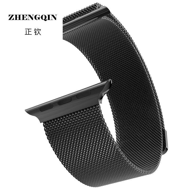 适用华强北手表苹果S8/S9/S10表带Ultra2顶配iwatch S7腕带金属磁