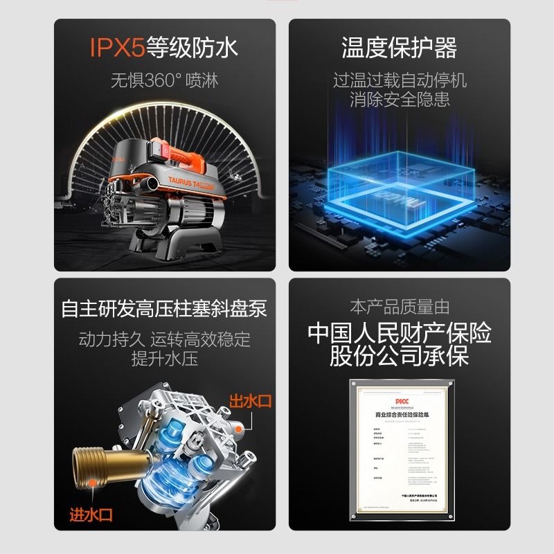 亿力4420高压大功率洗车机220V全自动洗车水枪泵家用神器功率强力