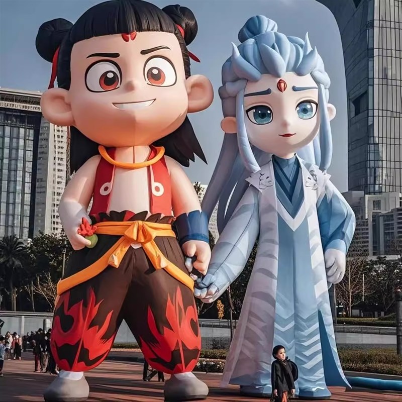 充气哪吒全系列人物气模定制三太子敖丙太乙真人无量仙翁商场美陈