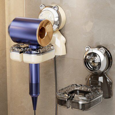 吸盘吹风机置物架免打孔浴室卫生间电吹风收纳架壁挂懒人风筒支架