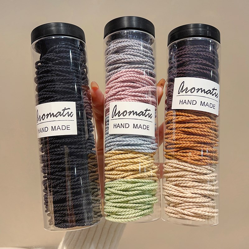 黑色小皮套头绳女网红扎高马尾橡皮筋发绳202P4新款高弹力耐用发