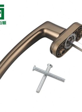 ROTO内平开上悬五金铝木门窗执手塑钢窗内开窗扁平把手