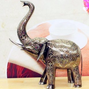 巴基斯坦手工艺品铜器铜雕动物24英寸招财象开业乔迁礼品BT427