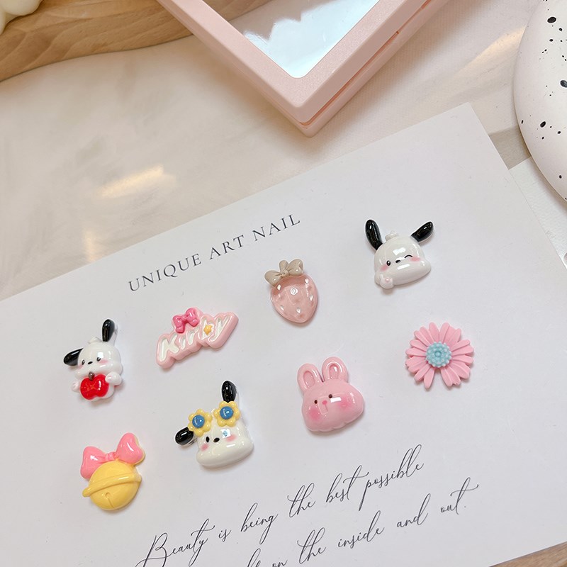 女士可爱汽车内饰显示屏中控台电动车仪表盘屏幕立体3d装饰贴摆件