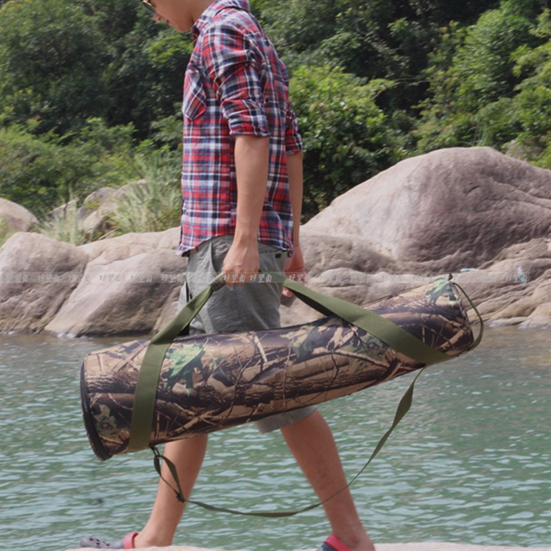 大小头加厚悬臂云台防震脚架包三维液压云台三脚架袋摄像机迷彩包