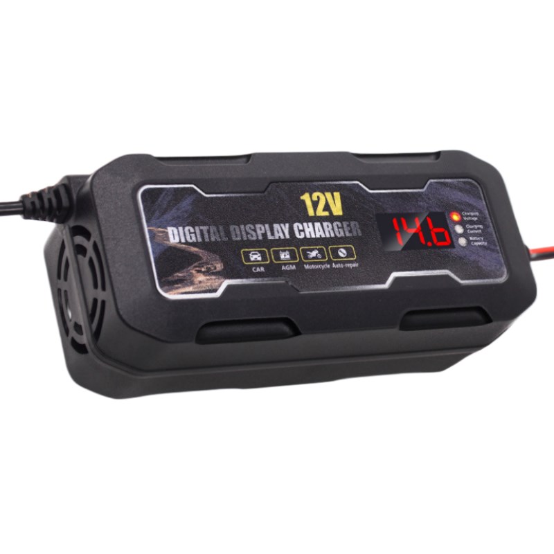 汽车电瓶充电器12V伏摩托车铅酸蓄电池全自动修复智能充电机通用