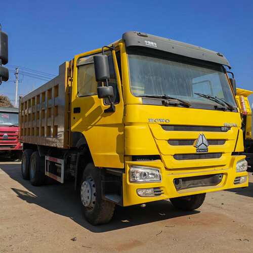 重汽豪瀚371马力U型自卸卡车翻斗车卡车10轮渣土后翻车