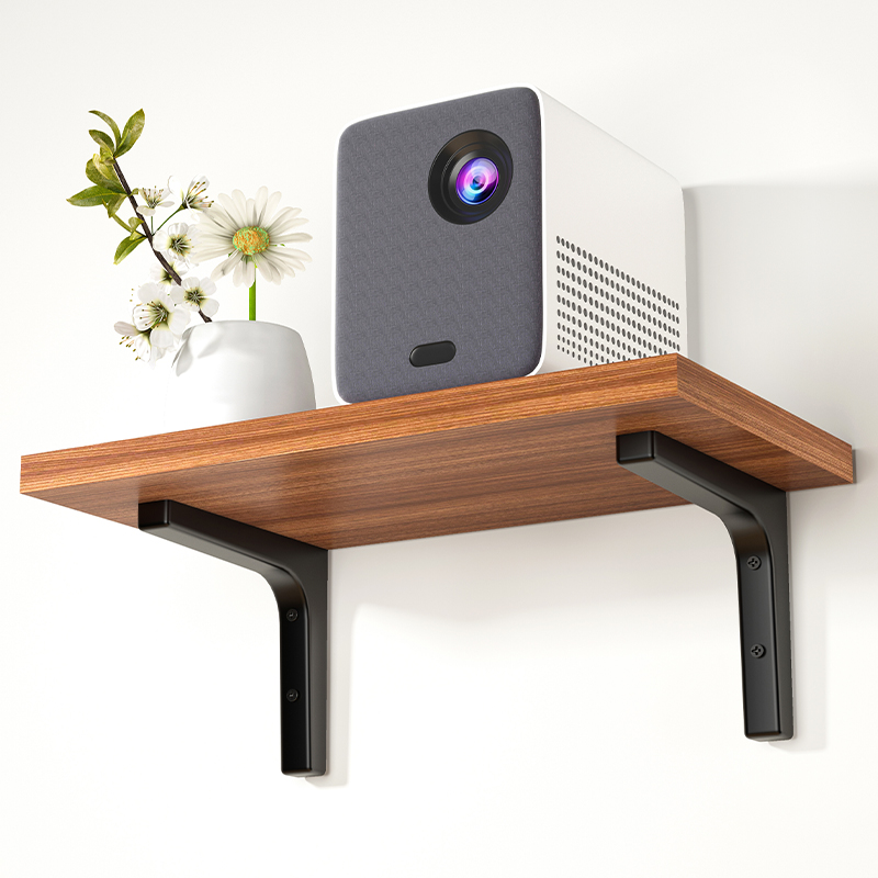 投影仪支架墙上置物架壁挂式路由器放置架电视机机顶盒架打孔家用