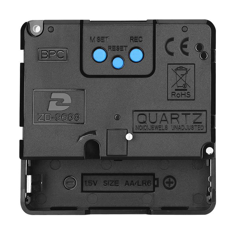 自动对时电波钟机芯智能静音中国码ZD9688十字绣挂钟表石英钟配件