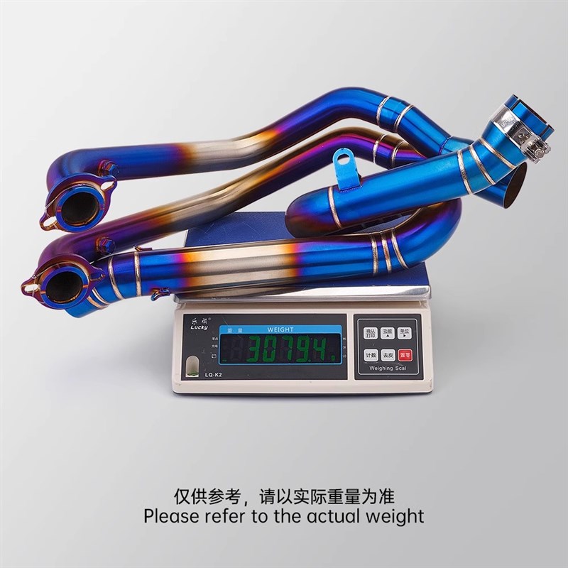 适用于贝纳利752S排气管前段 摩托车不锈钢带鼓前段改装配件