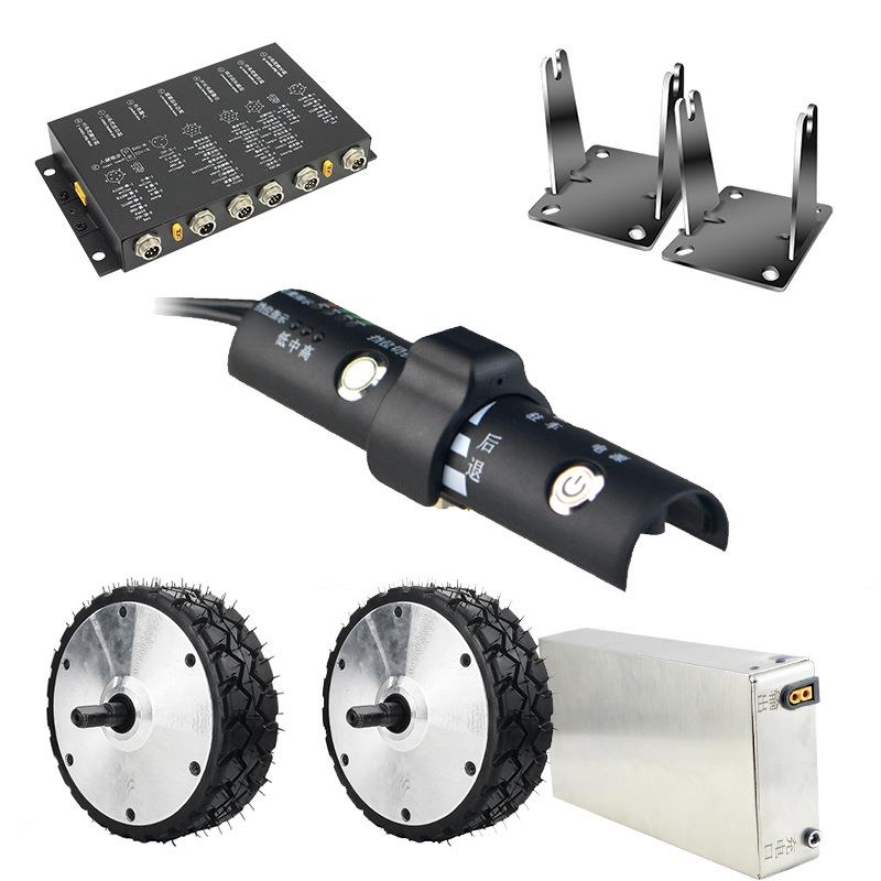 指拨推把改装电动助力平板推车户外露营拉车移动电源柜体车