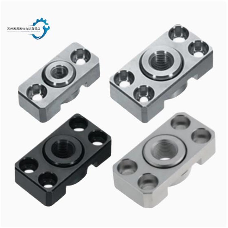 法兰安装浮动接头FJCFoM/FJCF6/8/10/14/18/22/26气缸连接件