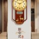 新中式 大气时钟挂墙挂表钟表 挂钟客厅家用创意网红墙上石英钟时尚