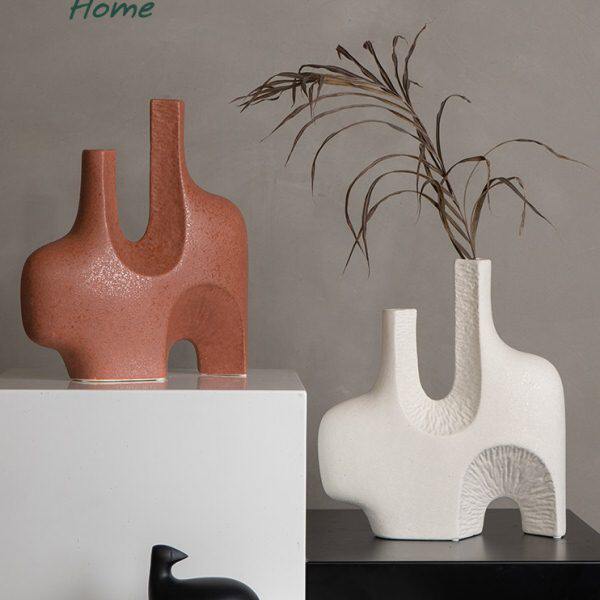 HERMOSO 落地大花瓶陶瓷摆件家居饰品客厅装饰品办公室轻奢高级感