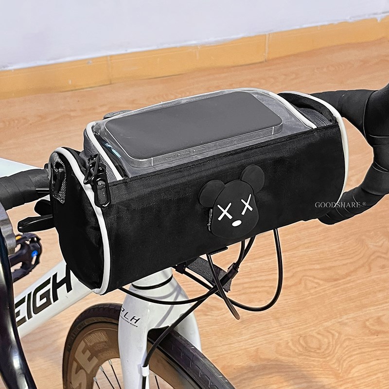 山地公路车车f头挂包可爱卡通自行车前置通用可触屏防水多功能挂