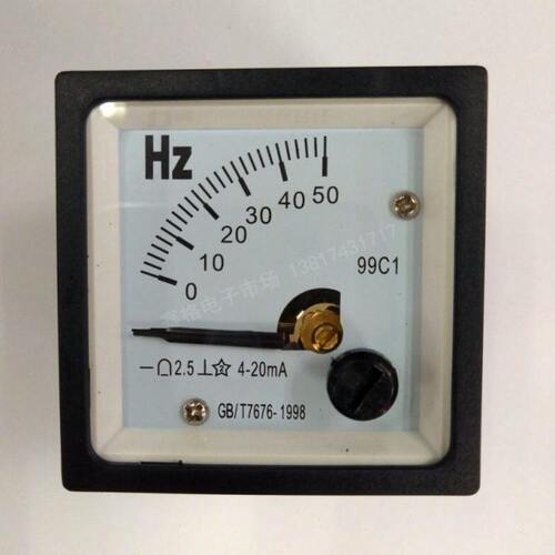 99C1-50HZ/4-20mA 指针变频器频率表 99C1 50HZDC10V 50赫兹 99T1