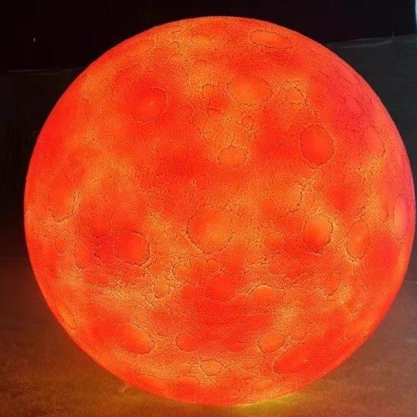 发光月球灯肌理感户外防水太阳能落地球灯网红大月亮装饰氛围灯,家居饰品,落地摆件,淘宝优惠券,粉丝福利购,淘宝优惠卷