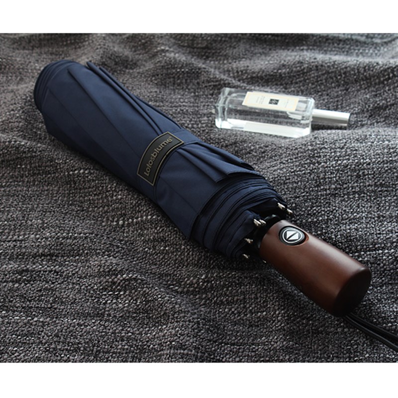 IP9D德系精工125厘米直径折叠雨伞十骨防风单双W人自动手动商