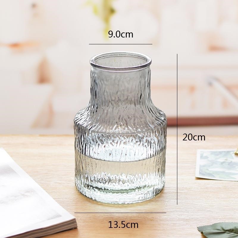 现货树根花瓶彩色玻璃新中式风格水培插花鲜花W家居装饰定制