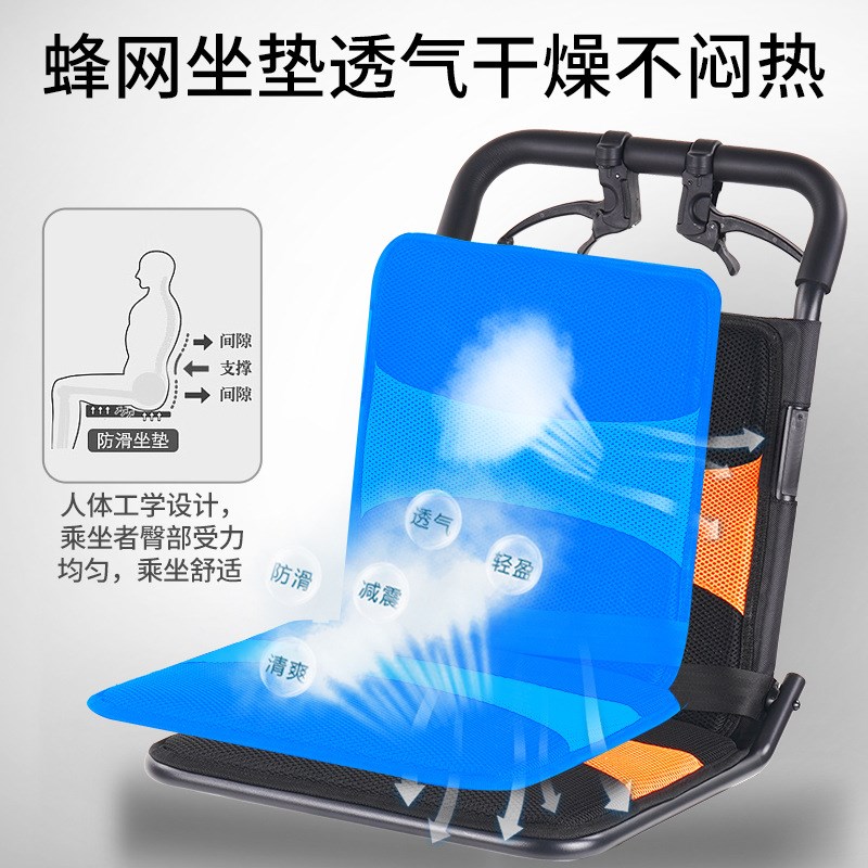 轮椅手动老人代步手推车老年人用品便捷式可折叠电动轮椅旅行礼盒