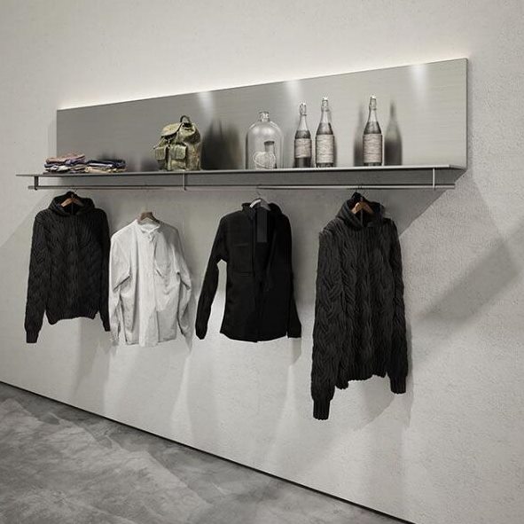 服装店架展示架壁挂式货架店铺装饰包包架女装上墙挂衣架童装架子